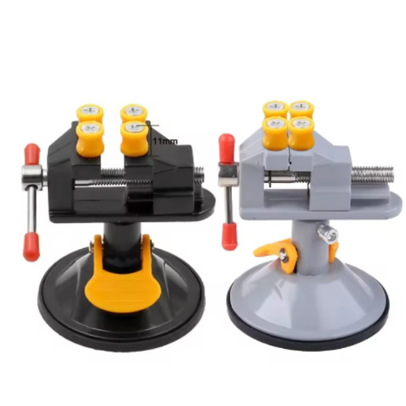 Woodworking Front Vise - 360° Rotating Suction Cup Mini Aluminum