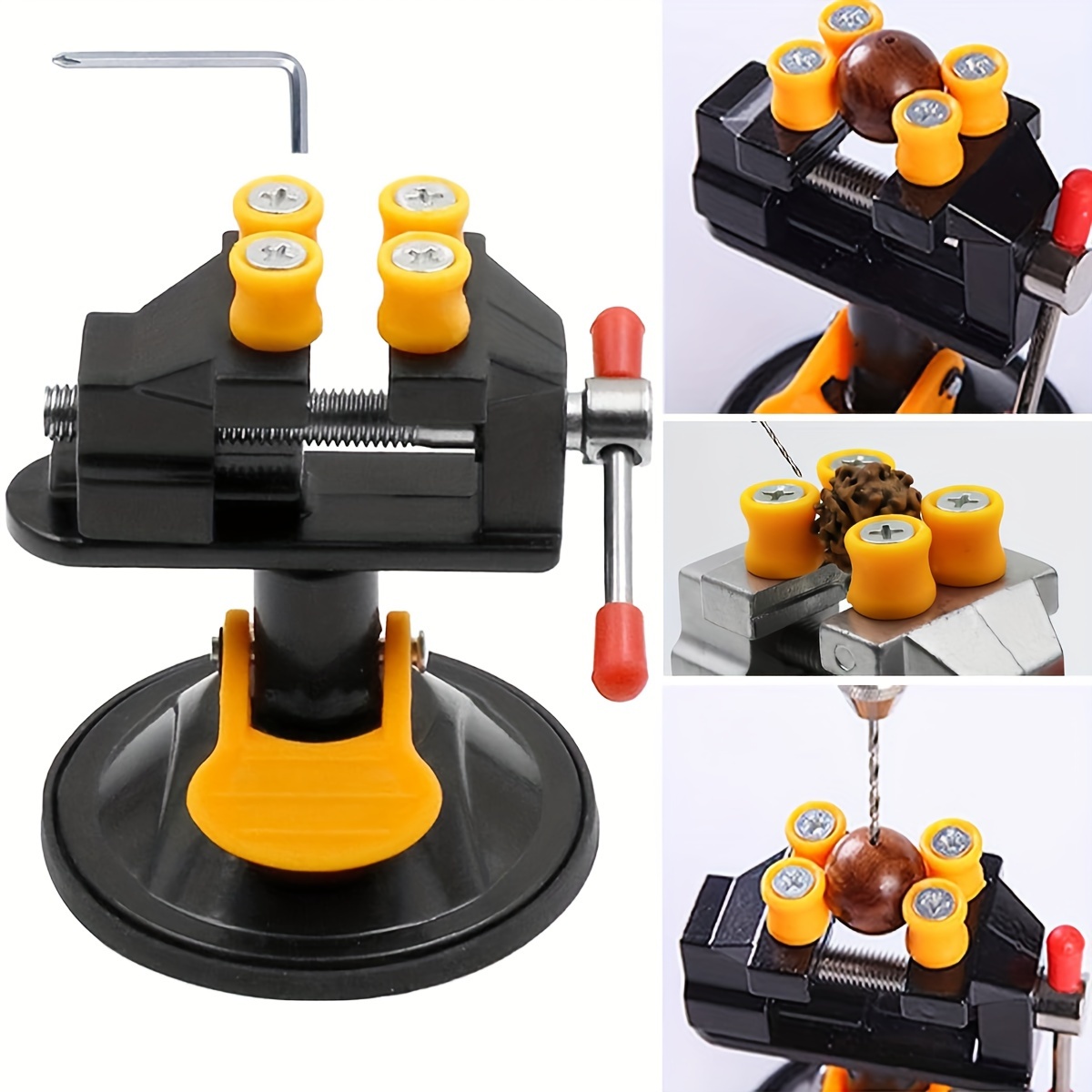 360° Rotating Suction Cup Mini - огляд і ціна Woodworking Front Vise