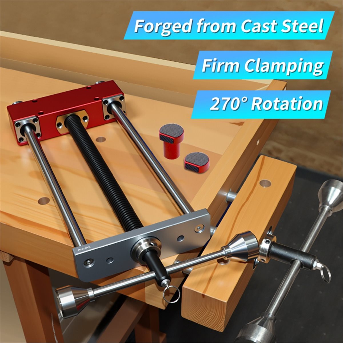 DT35BG Workbench Front Inertia - огляд і ціна Woodworking Front Vise