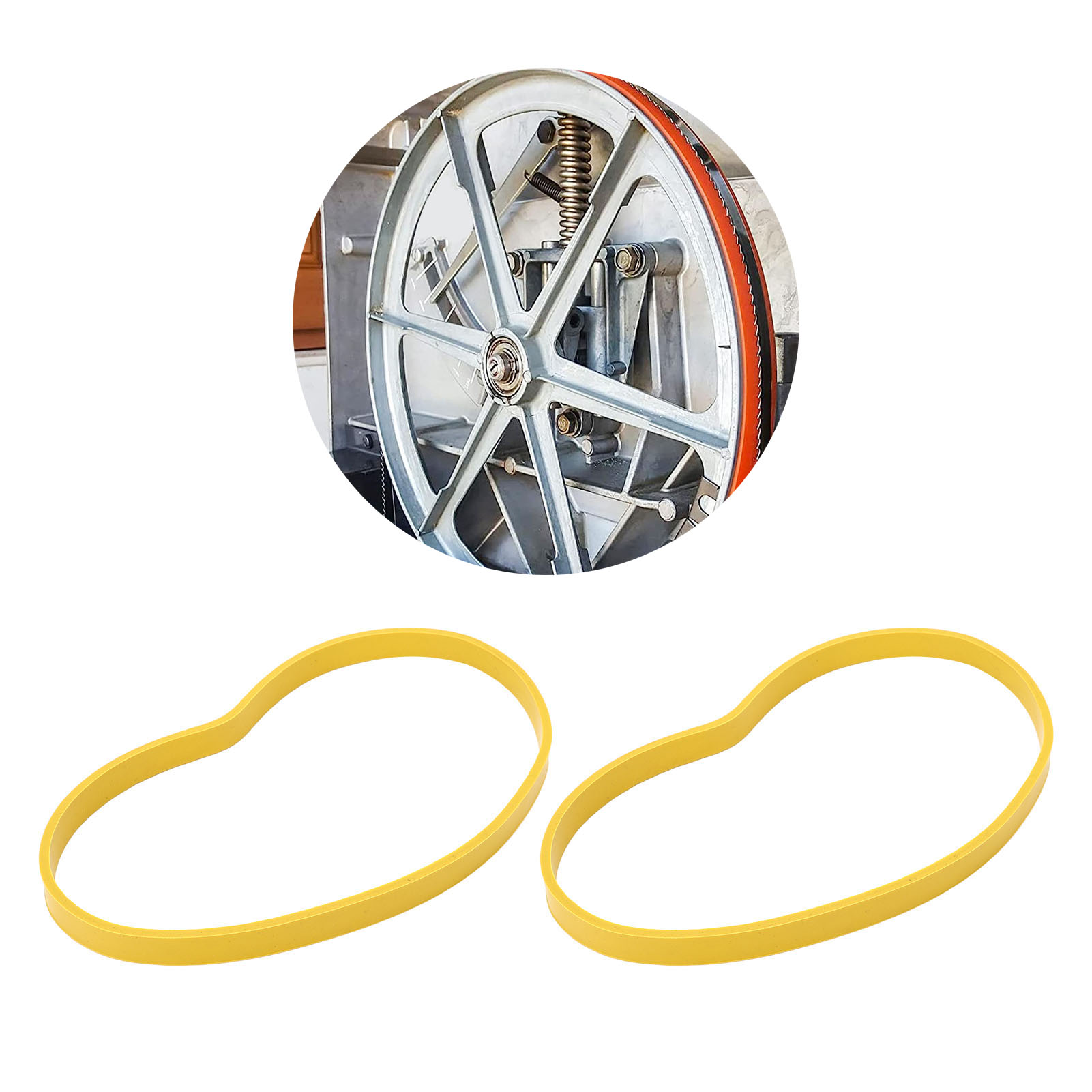 2PCS Bandsaw Bands Rubber Tire - огляд і ціна Woodworking Bandsaw
