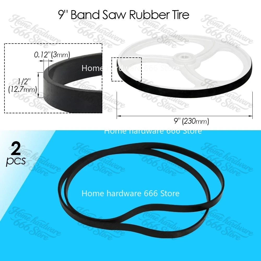 2pcs Bandsaw Rubber Band for 8 - огляд і ціна Woodworking Bandsaw
