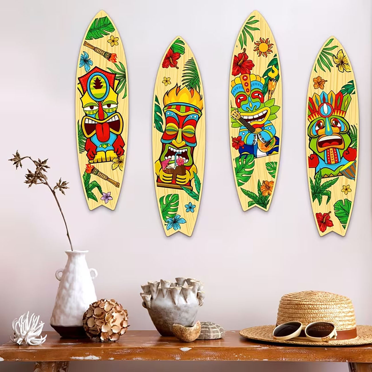 4Pcs Tiki Mask Surfboard Woode - огляд і ціна Xfasten Woodworking Tape