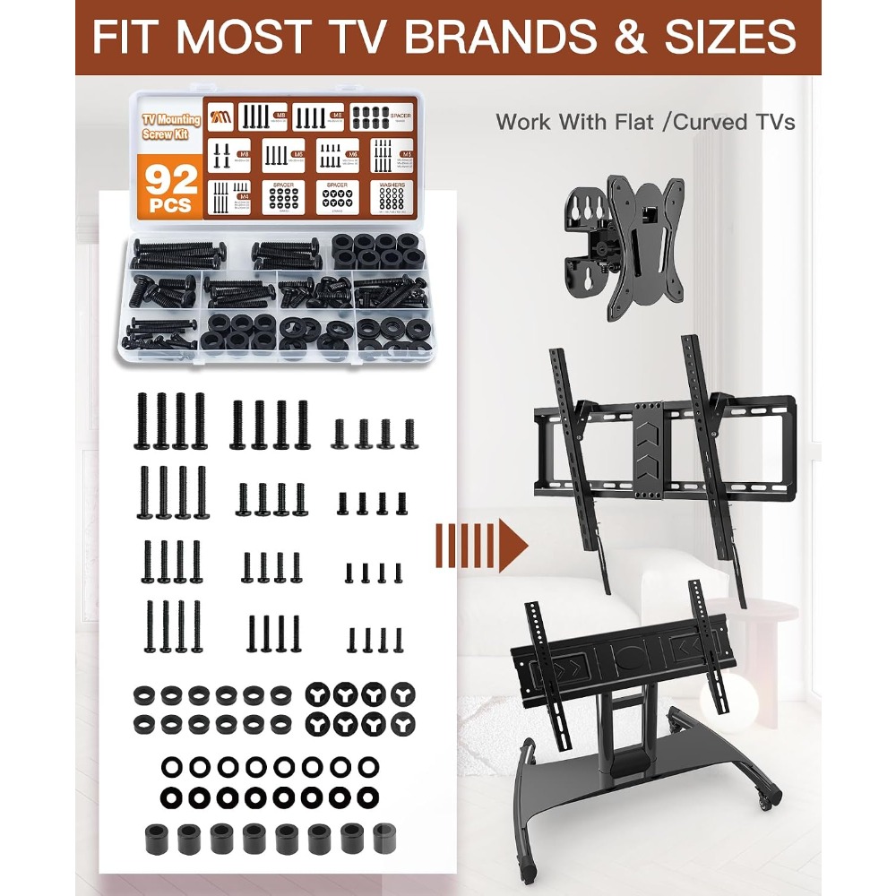 Universal TV Mount Screw Kit 9 - огляд і ціна Woodworking Images Free