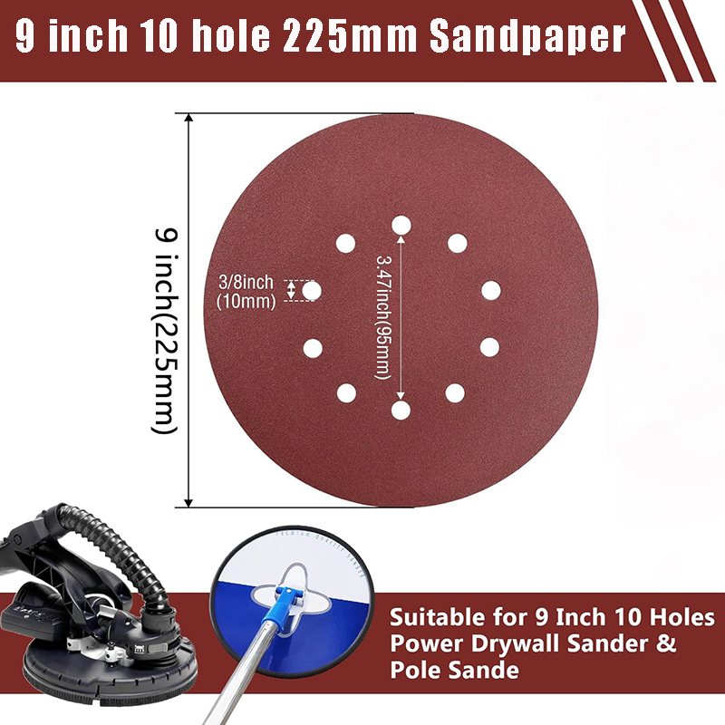 20 Pcs 9 Inch 225mm10 Hole Wal - огляд і ціна Woodworking Wallpaper